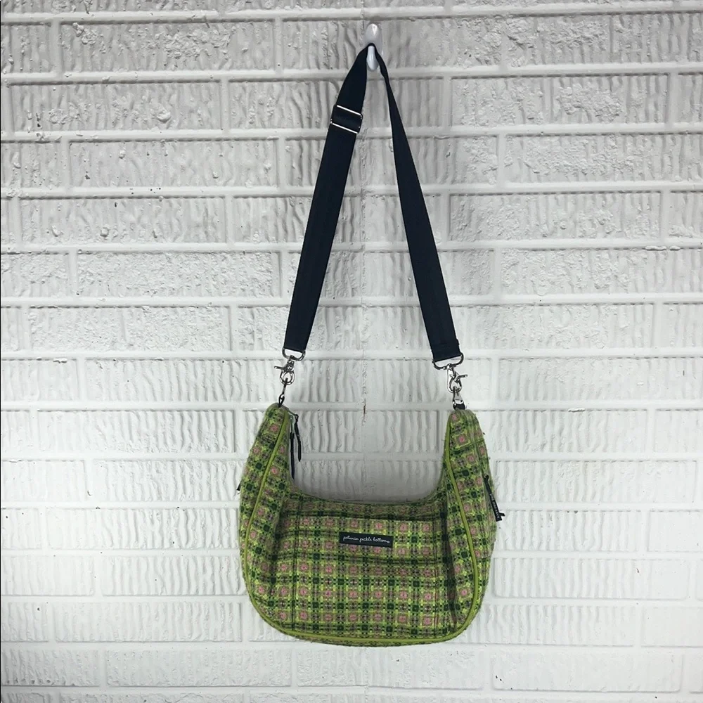 Petunia Pickle Bottom Green Patterned Shoulder Diaper bag